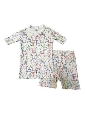 Hanna Andersson Bunny Print PJ Set Size 8